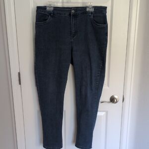 Blair Dark Wash Elastic Waist Jeans - 16